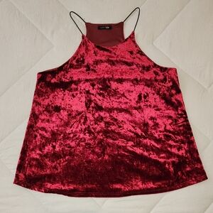 Papermoon Velvet Camisole in Rich Red